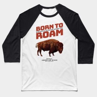 Vintage Buffalo American Bison Baseball T-Shirt